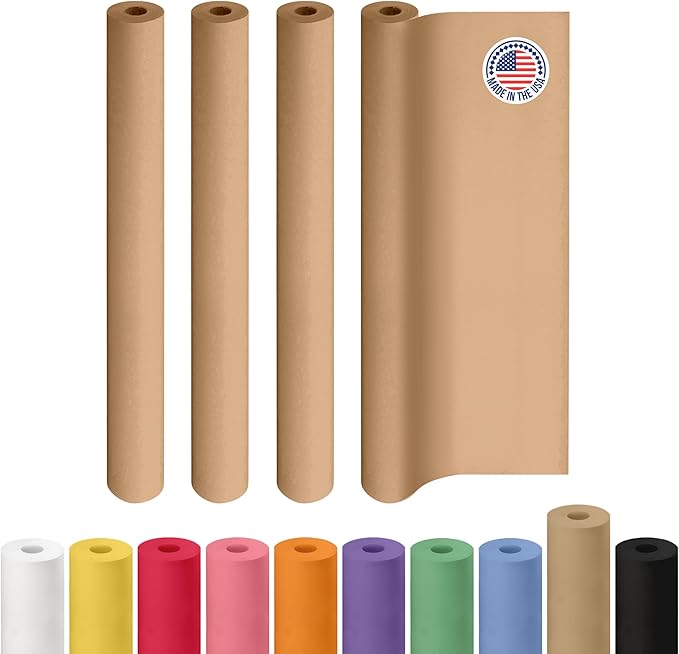 Brown Paper Roll 48" x 1800", Crafts/Arts by IDLPackaging