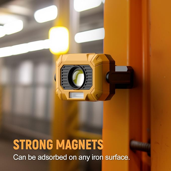 Adelante 2Pack Magnetic Work Light Rechargeable, 1500LM LED Work Light - Image 7