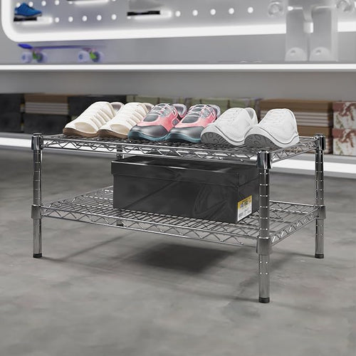 18" Deep x 30" Wide x 14" Height Wire Shelving Kit | 2-Tier | NSF Commercial - Image 2