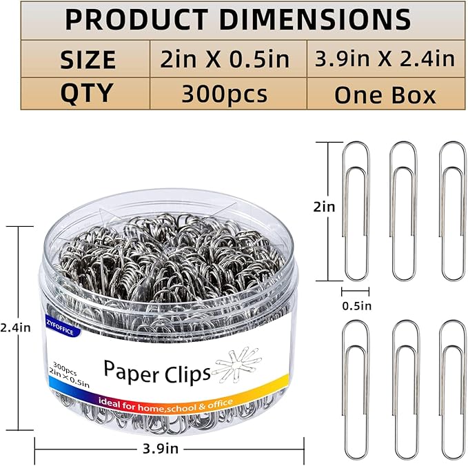 Colored Jumbo Paper Clips, School and Office Use Colored - Image 2