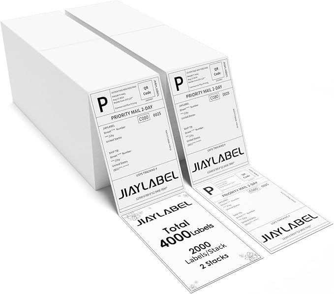 4x6 Thermal Shipping Label Paper by JIAYLABEL