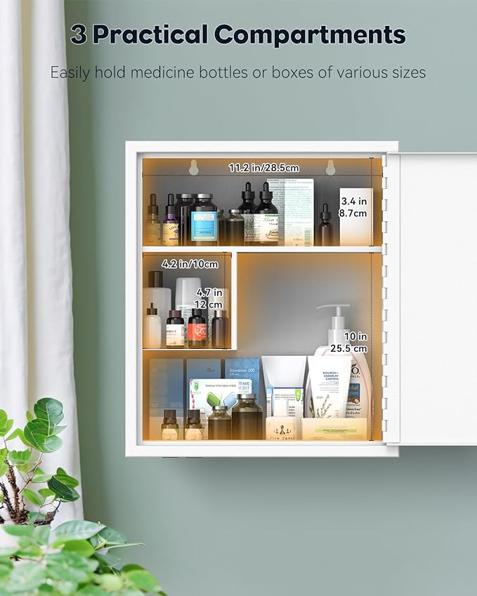 Uniclife Wall Mount Medicine Cabinet - Image 5