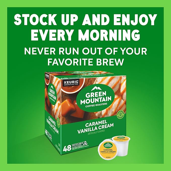 Green Mountain Coffee Roasters Caramel Vanilla Cream, Single-Serve Keurig K-Cup - Image 14