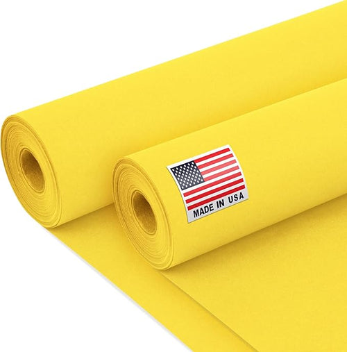 24" x 1200" Yellow Kraft Paper Roll, 45 lbs Thickness, Made in USA Colored by Paclord