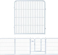 ZXMOTO Decorative White Garden Fence 24 Pack by ZXMOTO