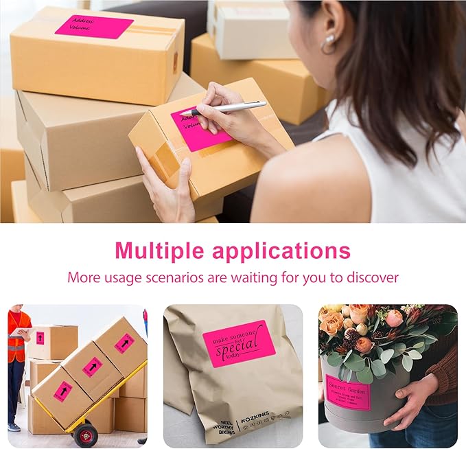3 X 5 Inch Printable Waterproof Rectangle Color Coding Labels, 300 Per Roll - Image 6