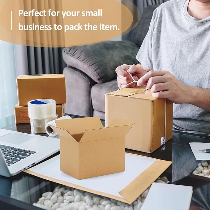 Eupako 6x4x4-Small-Shipping-Boxes-30-Pack-Brown-Corrugated-Box-Mailers - Image 6