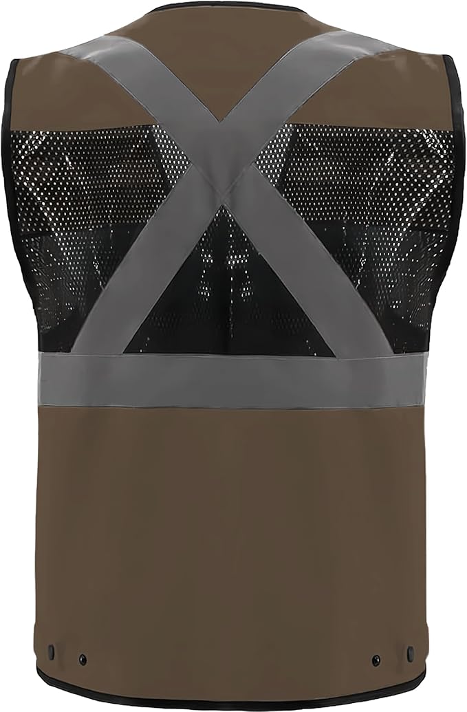 Safety Vest High Visibility Reflective Construction Vest - Image 2