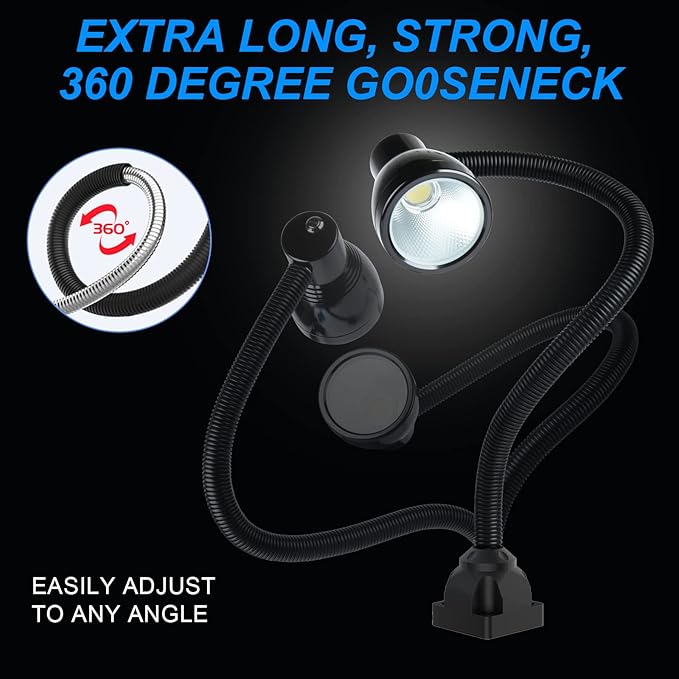 Flexible Work Light, 12W Machine Light, 1200 Lumen Flexible Work Light - Image 6