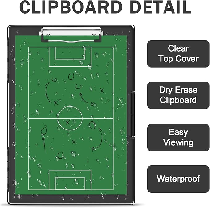 Rimilak Plastic Clipboard with Storage, Side Opening with 2 Compartment - Image 5
