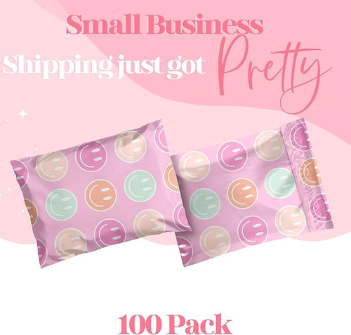 14.5x19 Designer Poly Mailer 100 Pack Heavy Duty Waterproof Self Seal Shipping - Image 2