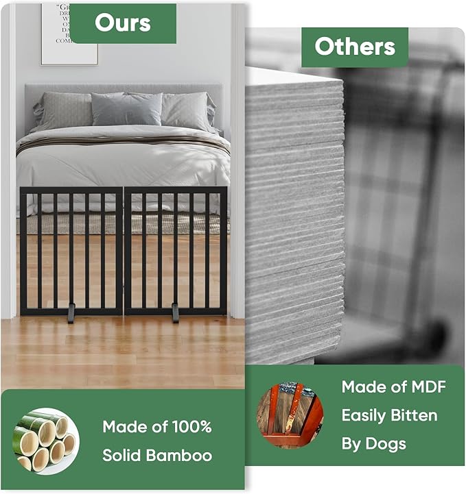 Dog Gate for Doorways, Foldable Dog Gate Indoor, Pet Gates for Doorways Bedroom - Image 5