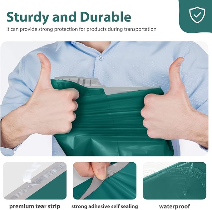 Fuxury Poly Mailers 14.5x19 Inch 100 Pcs, Waterproof Shipping Bags - Image 4