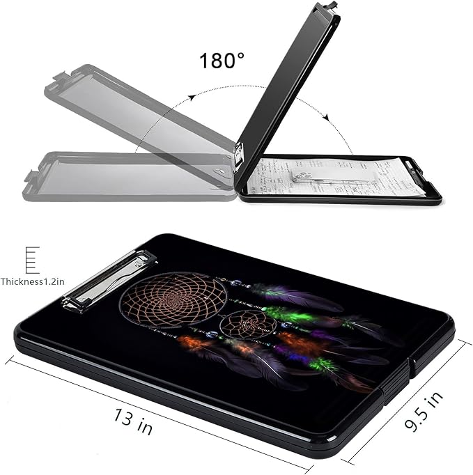 Clipboard with Storage, High Capacity Plastic Storage Clipboard with Pen Holder - Image 2