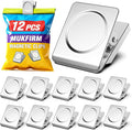 12 Pack Large Magnetic Clips Heavy Duty, Strong Magnet Clips by Unknown