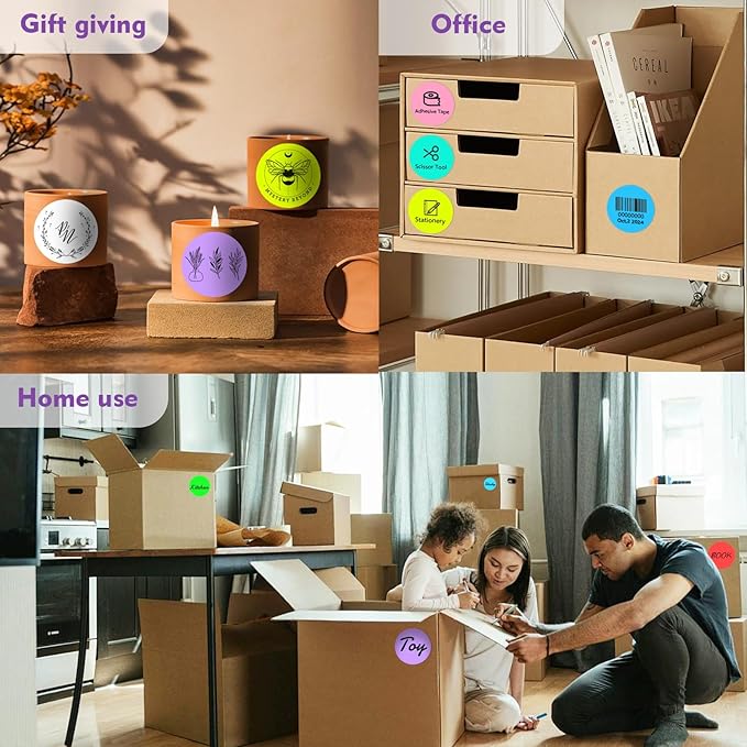 3 X 3 Inch Color Coding Dot Labels Circle Thermal Printable Waterproof 500 Pcs - Image 6