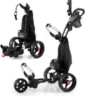 Tangkula Electric Golf Push Cart, Foldable 3 Wheels Golf Cart by TANGKULA