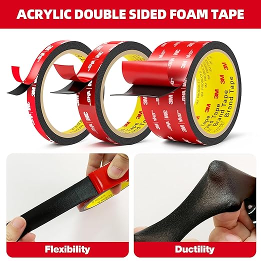 Double Sided Tape Heavy Duty 2in x 10ft, Heavy Duty Removable Mounting Tape - Image 4