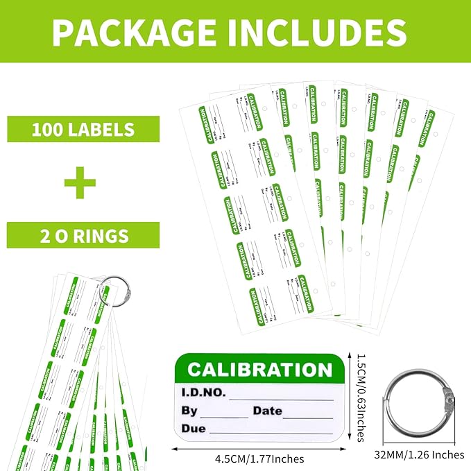 300 Pack 0.5" x 1" Self Laminating Calibration Labels - Image 3