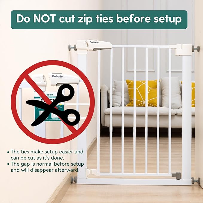 BABELIO Safety Gate Door Fits for Stairs, Narrow and Wide Doorways - Image 5