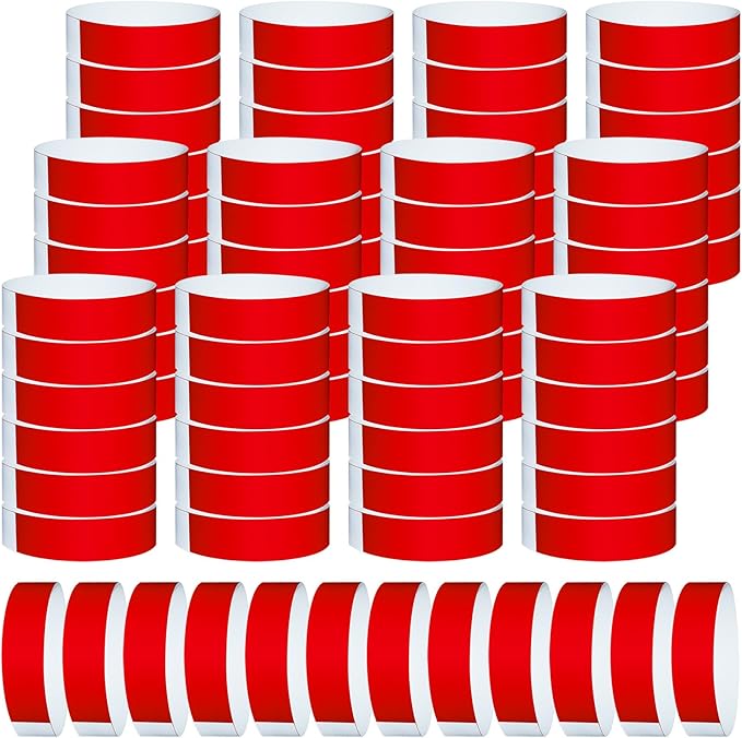 1200 Pcs Plastic Paper Wristbands by Wiyodaho