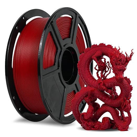 FLASHFORGE Rapid PLA Filament 1.75mm Ruby Red, 500mm/s High Speed Printing by FLASHFORGE