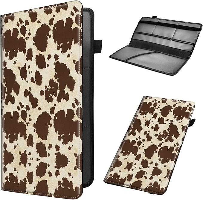 Car Registration and Insurance Card Holder, Leather Vehicle Card Document Glove by Unknown