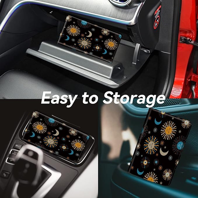 Car Registration and Insurance Holder, Leather Car Glove Box Organizer - Image 4