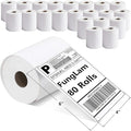 FungLam 80 Rolls 4x6 Direct Thermal Shipping Labels, 250 Labels Per Roll by FungLam