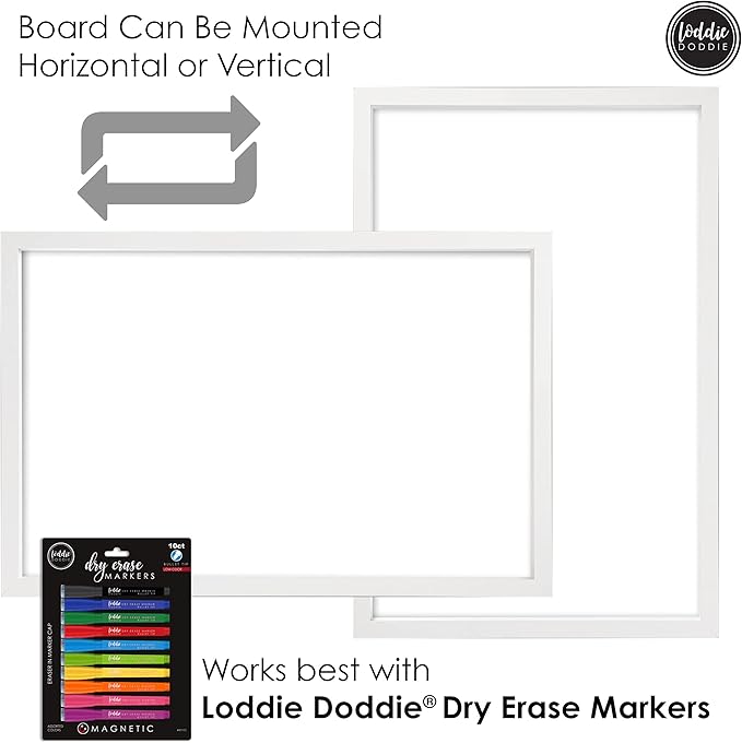 Loddie Doddie Magnetic Dry Erase White Board - Image 3