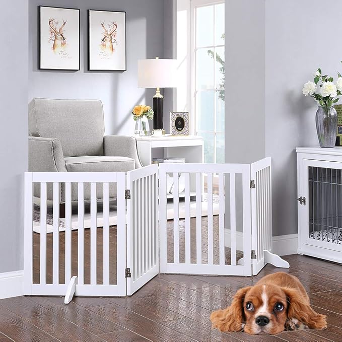 unipaws 24”H Free Standing Pet Gate - Image 3