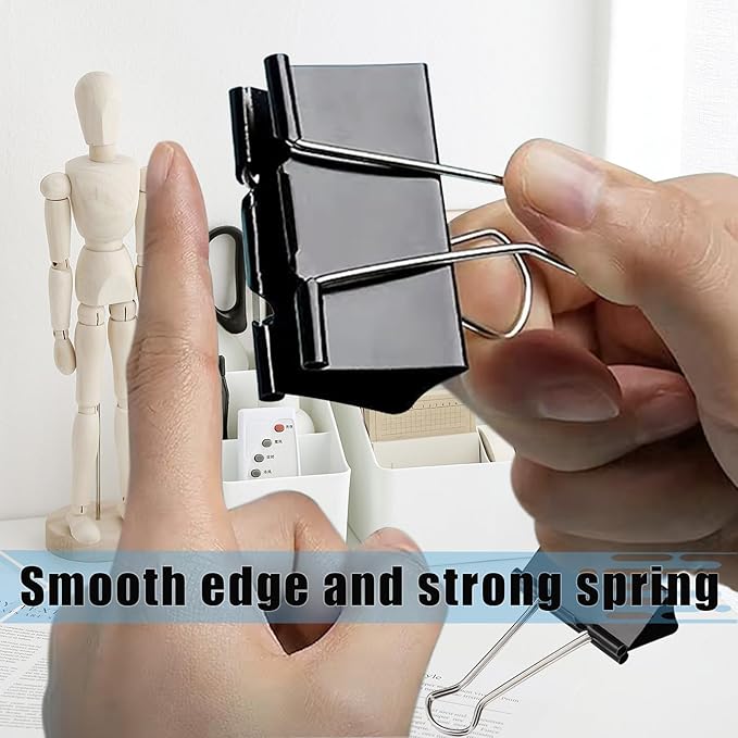 Extra Large Binder Clips 2.4 Inch, Upgrade Large Binding Clips Jumbo Paper Clips - Image 6