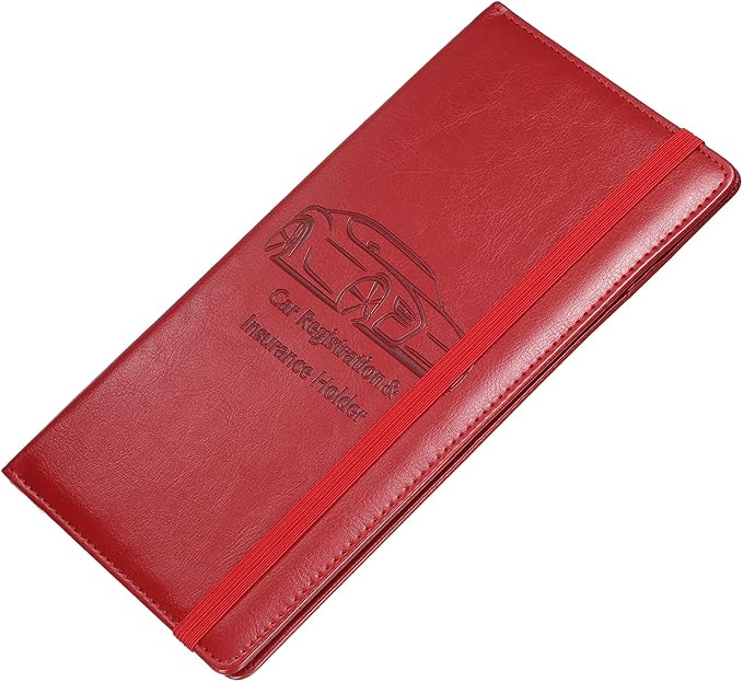 HARFINGTON Car Registration and Insurance Holder 9.45" x 5.04" PU Leather by HARFINGTON