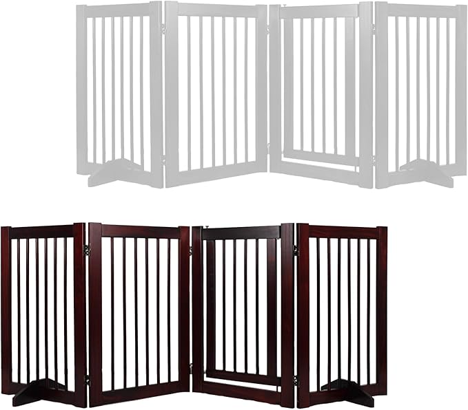 Wooden Freestanding Pet Gate, Pet Gate - Image 6