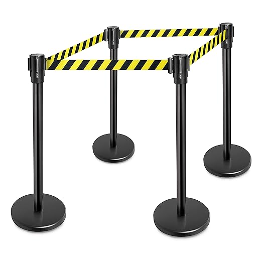 New Star Foodservice 1028911 Stanchions, 36-Inch Height, 6.5-Foot Retractable - Image 4