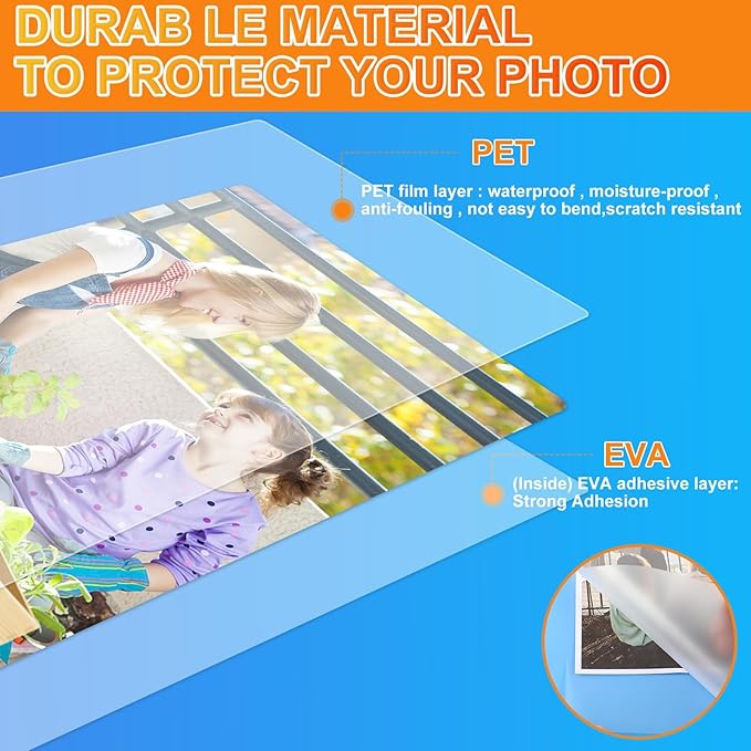 CAREGY Thermal Laminating Pouches, Holds 8.5 x 11 Inch Sheets, 1200 Pack - Image 2