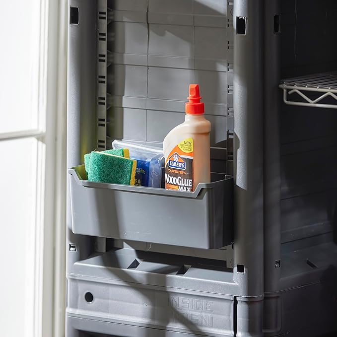 Gracious Living 3-Shelf Base Cabinet, MaxIt Lockable Utility Storage - Image 4