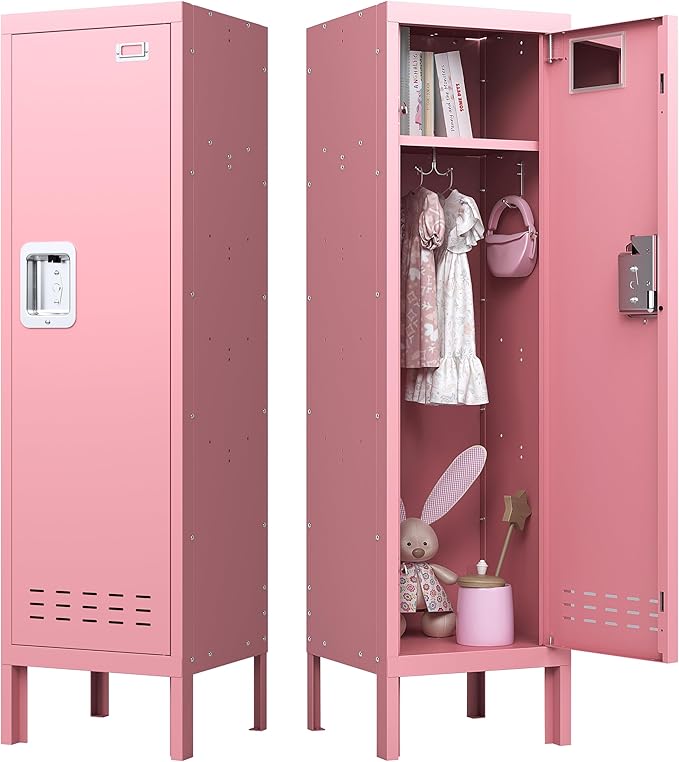 Metal Kids Locker, Metal Cabinet Storage Lockers, Lockable by BUTISOW