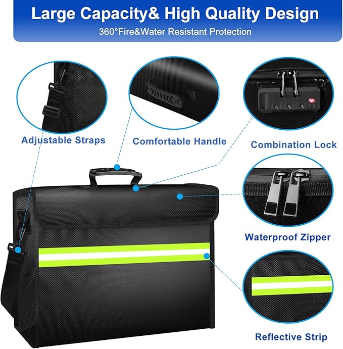 6500°F Large Fireproof Document Organizer - Image 5