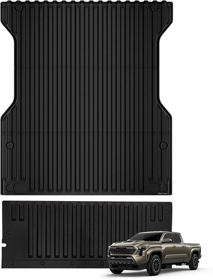 TripleAliners for Tacoma 2024 2025 | Truck Bed Mat & Tailgate Mat | All Weather by TripleAliners