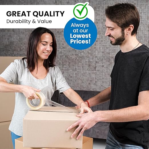12 Rolls | 2.4 mil Clear | 65 Yards Each | 2" Premium Packing Tape Heavy Duty - Image 6