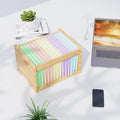 Bamboo Hanging File Organizer, Office Desk File Organizer by LONTAI