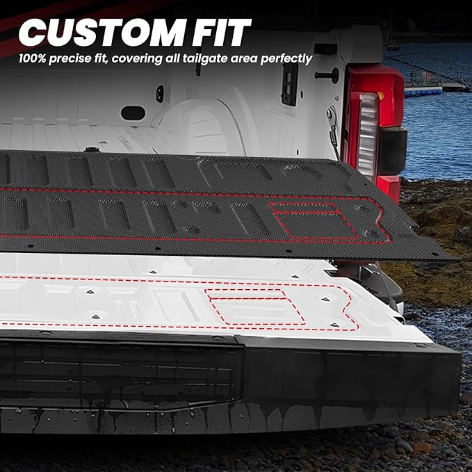 LASFIT Truck Tailgate Mat for Ford Super Duty F250 F350 F450 2026 2025 2024 - Image 2