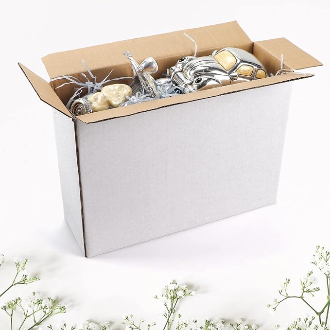 Hoikwo 12x9x4 Inches Medium White Shipping Boxes Set of 25, Sturdy Cardboard - Image 8