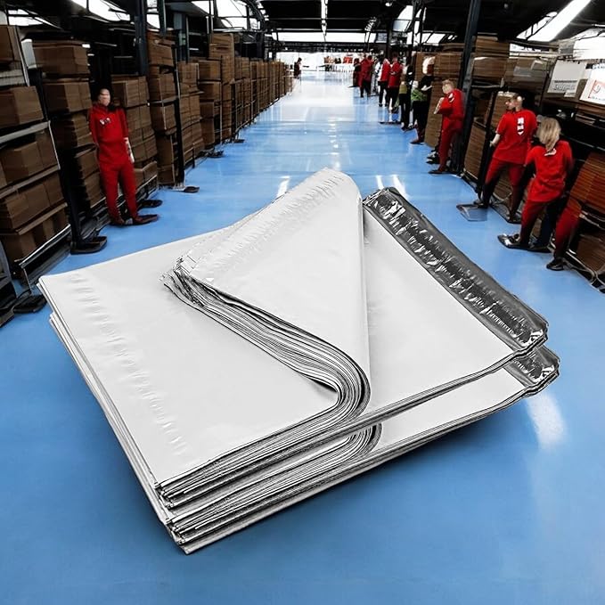 iMBAPrice 6x9 Inches White Poly Mailers, Self Seal Adhesive Waterproof and Tear - Image 6