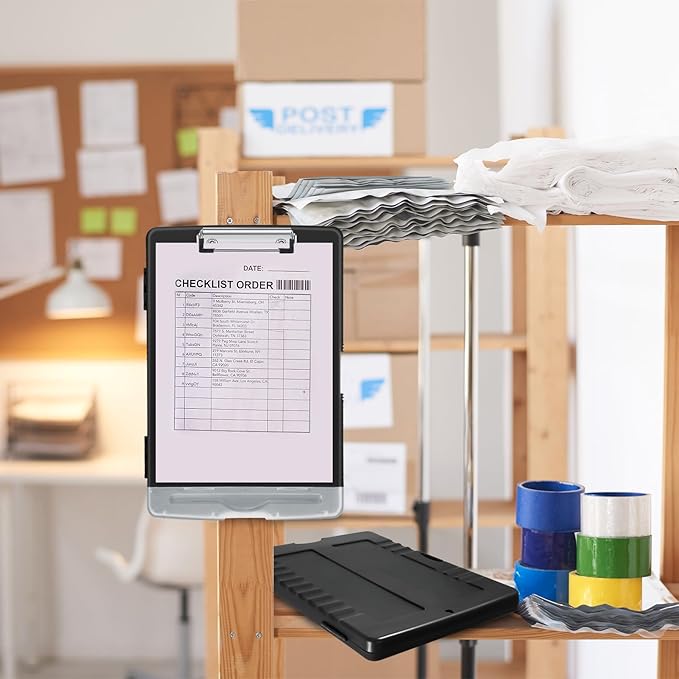 Crtiin 6 Pcs Plastic Clipboard - Image 4