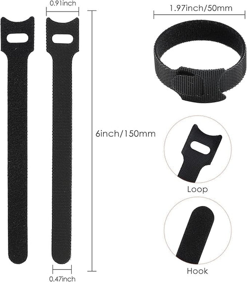 120PCS 6 Inch Reusable Cable Ties Wire Ties Cord Organizer Cable Organizer - Image 2