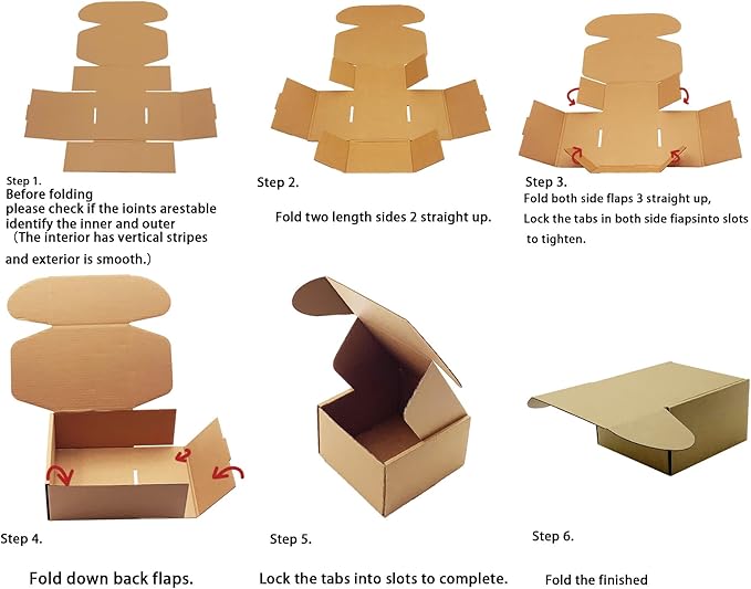 9x7x4 inch Shipping Boxes Pack of 25 - Image 4