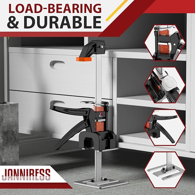 Labor Saving Handle 2 Pack, 12 in Construction Jack, Load 440LBS - Image 4