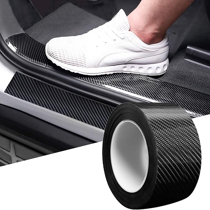 DGSL Car Door Edge Guards Door Sill Protector, 2.7In x 49Ft 5D Carbon Fiber Car by DGSL